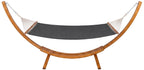 Design hammock hangmat van Eucalyptus hout en stof - crème of grijs