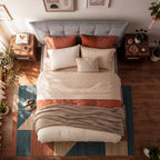 Moderne bedframe gestoffeeerd met mechanische voor opbergruimte 160x200 cm - crème of grijs