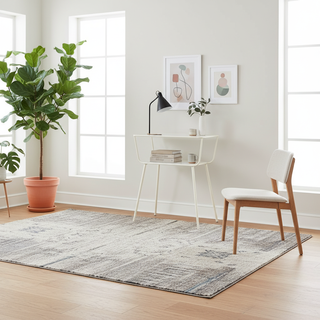 Design bijzettafel metaal en glas - zand