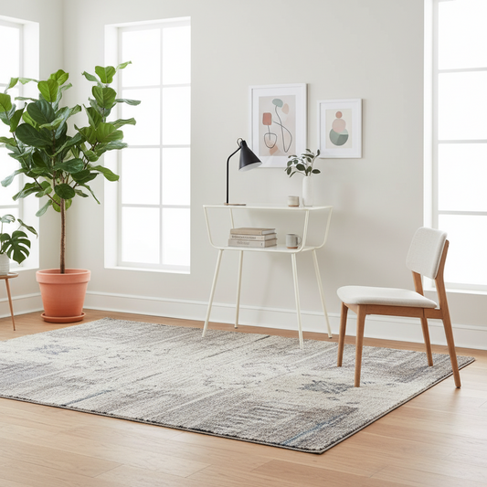 Design bijzettafel metaal en glas - zand