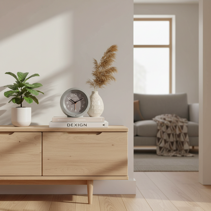 Design tafel wekker met nachtlicht - meerdere kleuren