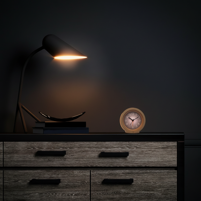 Design tafel wekker met nachtlicht - meerdere kleuren