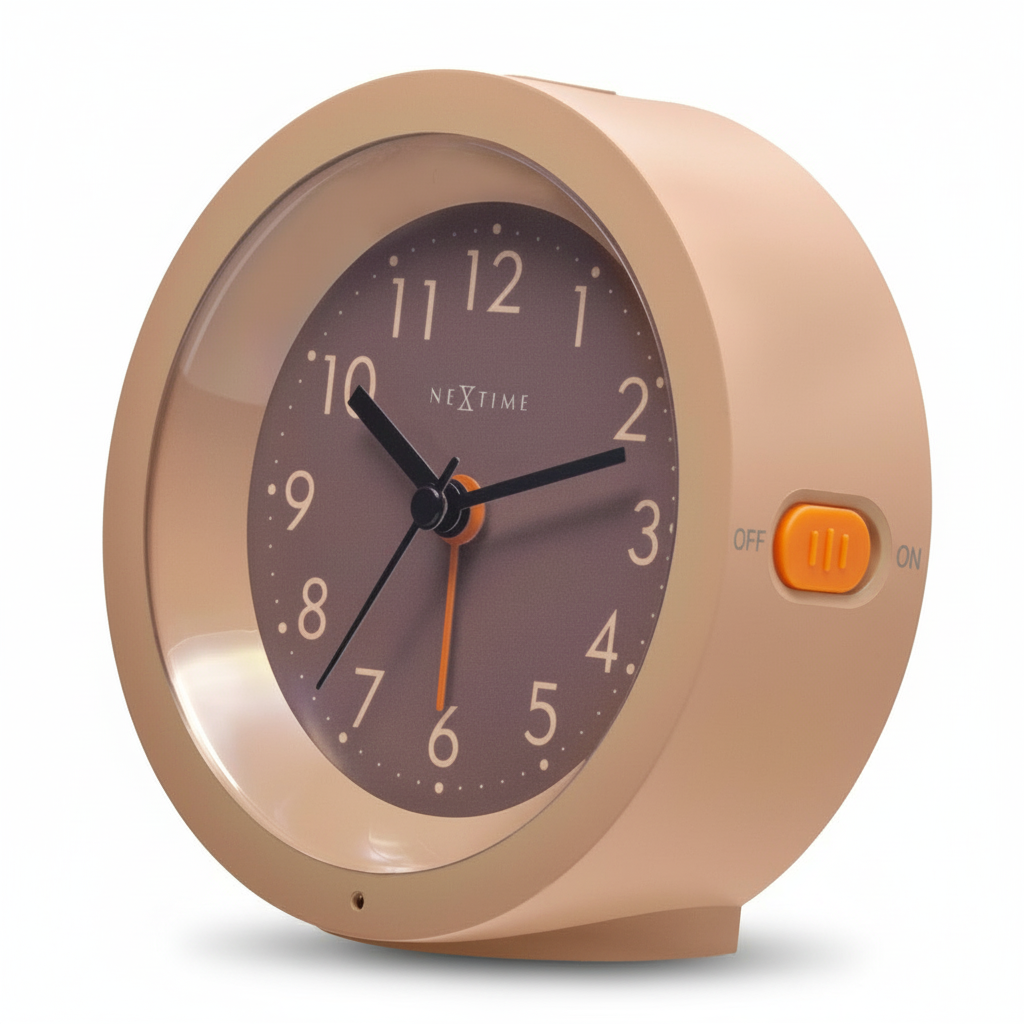 Design tafel wekker met nachtlicht - meerdere kleuren