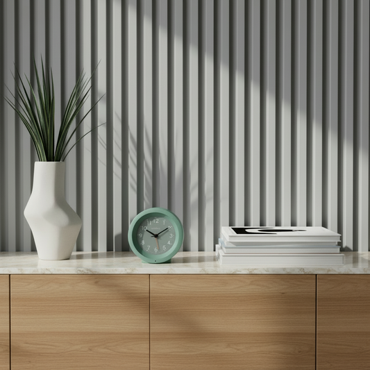 Design tafel wekker met nachtlicht - meerdere kleuren