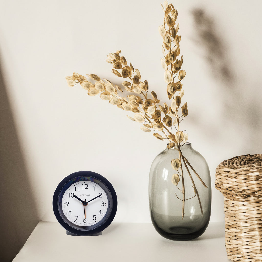 Design tafel wekker met nachtlicht - meerdere kleuren