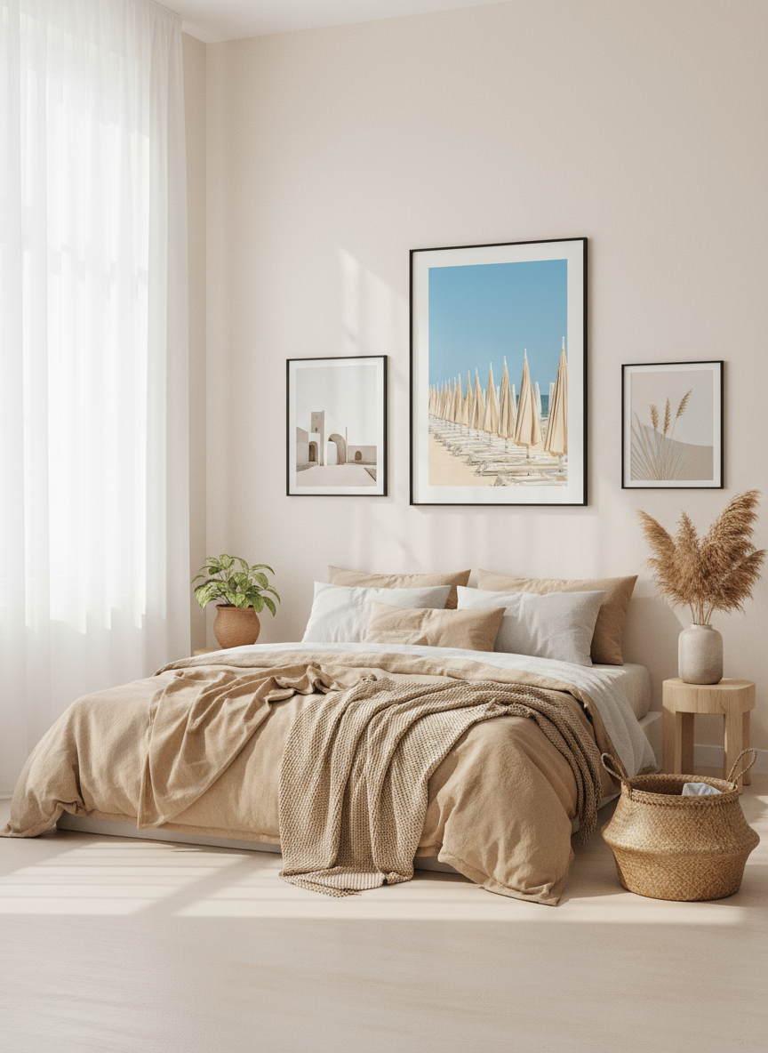 60's Beach premium poster
