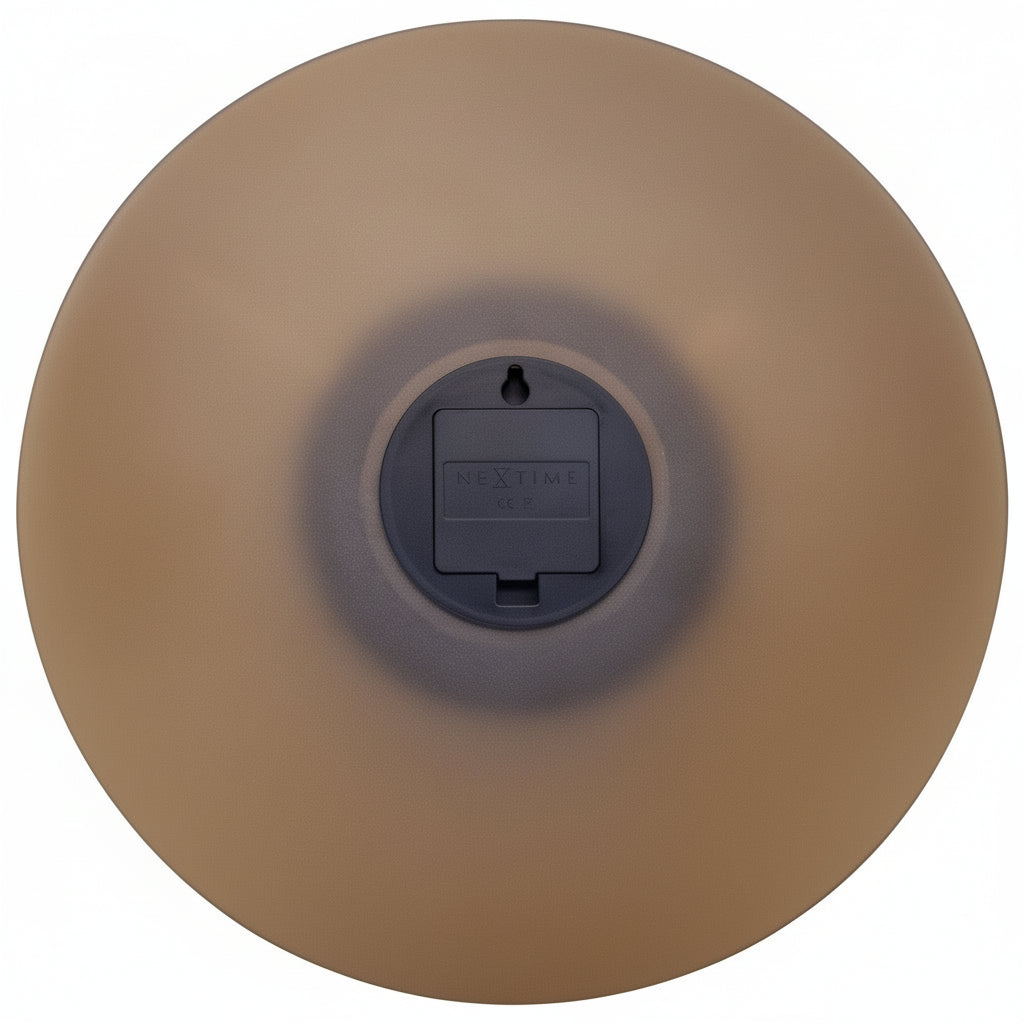 Design zwevend wandklok van glas en geluidloos Ø 40 cm - goud bruin of grijs