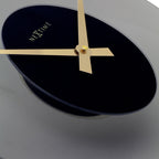 Design zwevend wandklok van glas en geluidloos Ø 40 cm - goud bruin of grijs