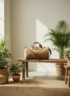 Duffel reistas canvas – bruin of zwart