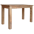 Eettafel 120X60X77 Cm Massief Mahoniehout Grijs