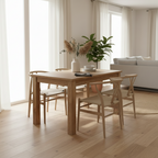 Eettafel van massief gerecycled Mahonie hout 120 cm - bruin