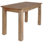Eettafel 120X60X77 Cm Massief Mahoniehout Grijs
