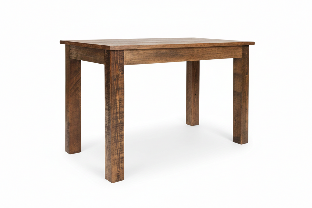 Eettafel van massief gerecycled Mahonie hout 120 cm - bruin