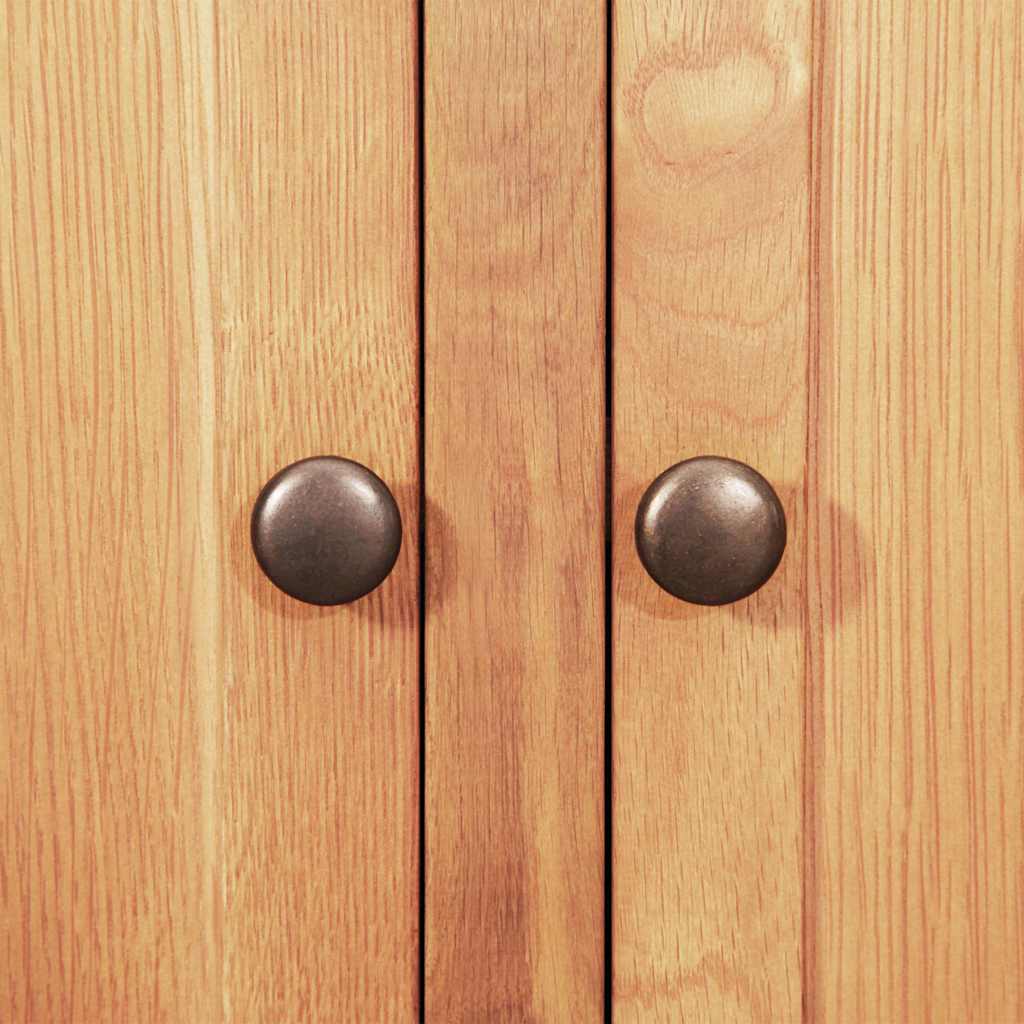 Dressoir Bruin 112 X 33.5 X 70 Cm Massief Eikenhout