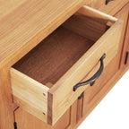Dressoir Bruin 112 X 33.5 X 70 Cm Massief Eikenhout