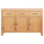 Dressoir Bruin 112 X 33.5 X 70 Cm Massief Eikenhout