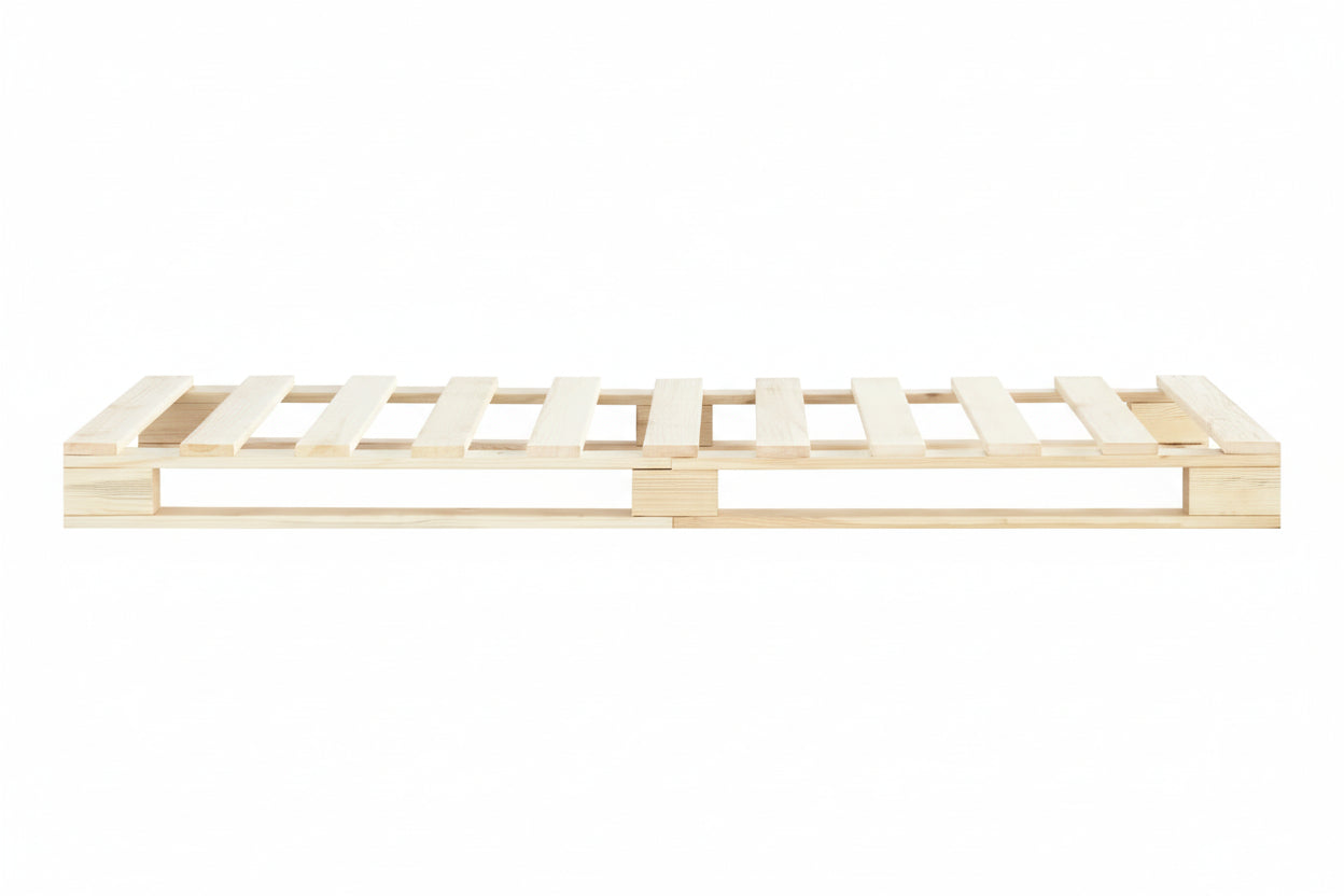 Bedframe Pallet Massief Grenenhout