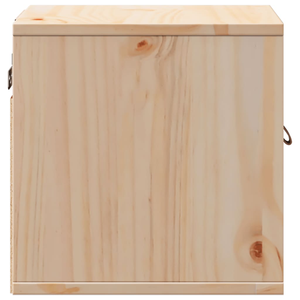 Wandkast 31,5X30X30 Cm Massief Grenenhout