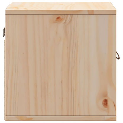 Wandkast 31,5X30X30 Cm Massief Grenenhout