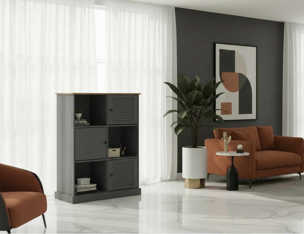 Boekenkast van massief grenen hout - meerdere kleuren