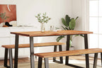 Eettafel Met Natuurlijke Rand Massief Acaciahout