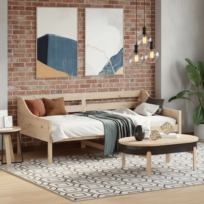 Slaapbank 2-in-1 design massief grenen hout - meerdere kleuren