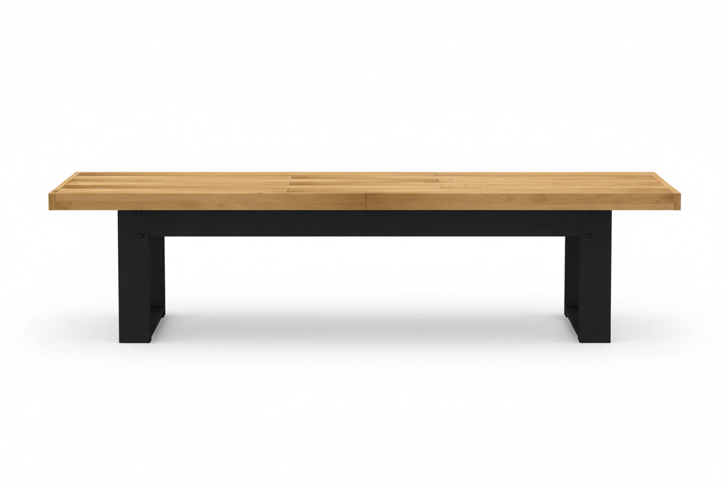 Eetbank Noain U-Vormige Poten 180X40X45 Cm Massief Hout