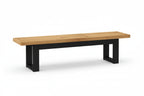 Eetbank Noain U-Vormige Poten 180X40X45 Cm Massief Hout