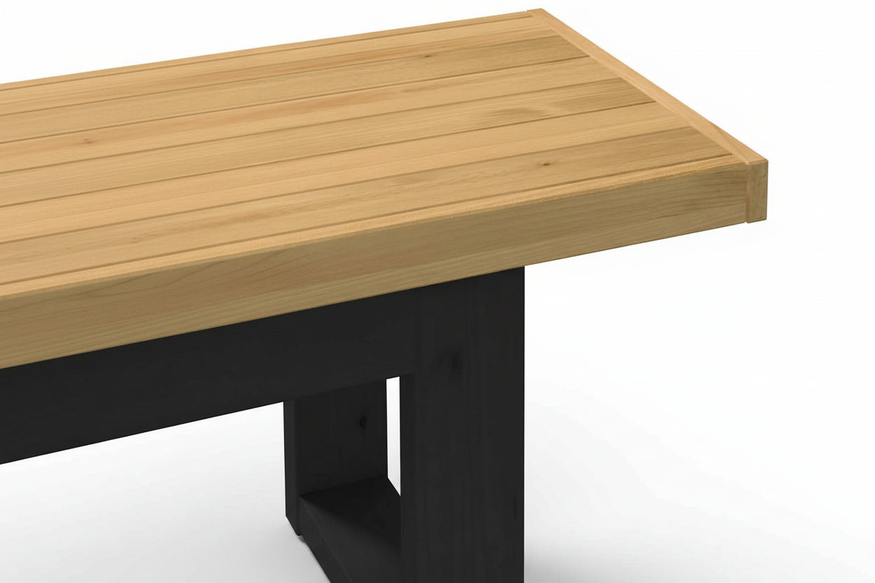 Eetbank Noain U-Vormige Poten 180X40X45 Cm Massief Hout