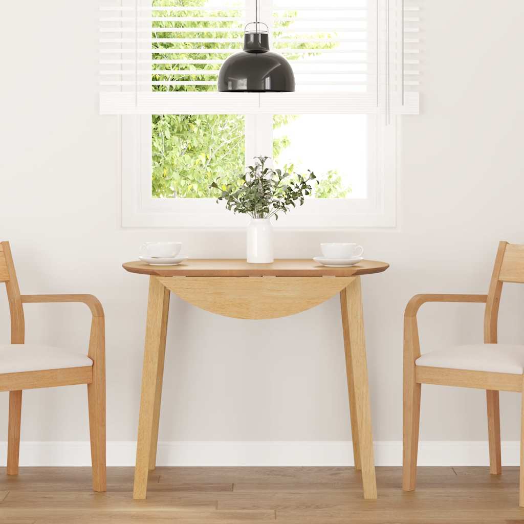 Eettafel Massief Hout Rubber
