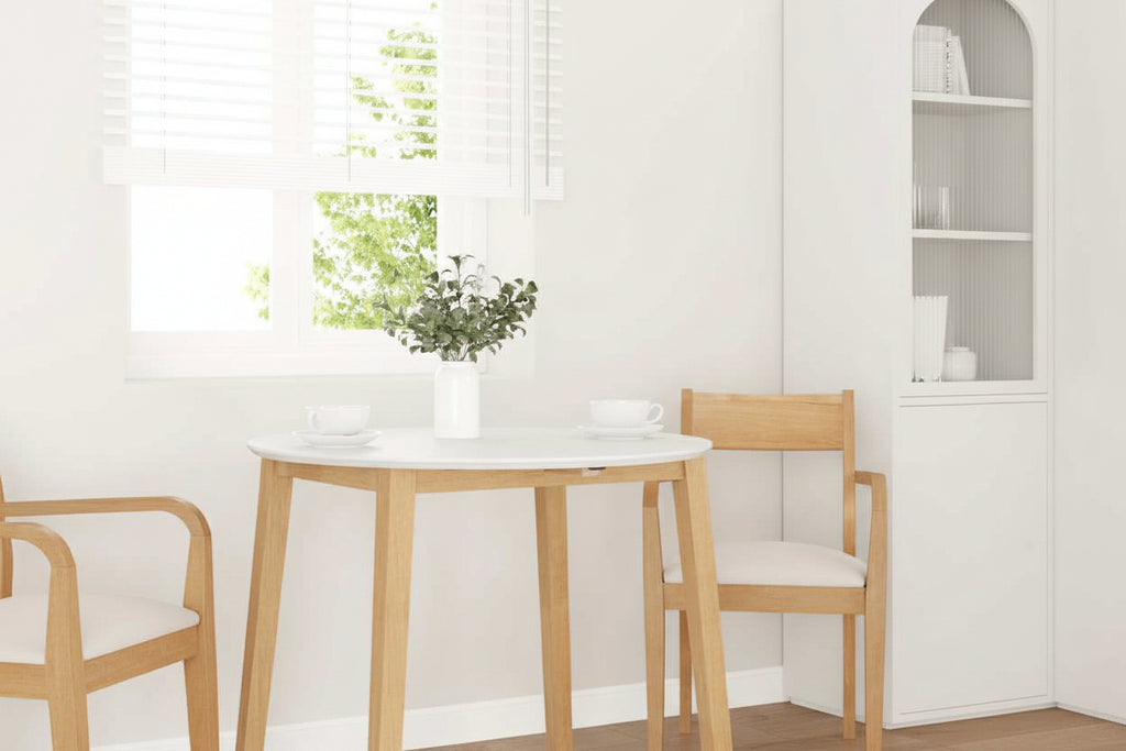 Eettafel Massief Hout Rubber