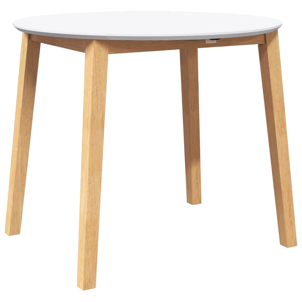 Eettafel Massief Hout Rubber