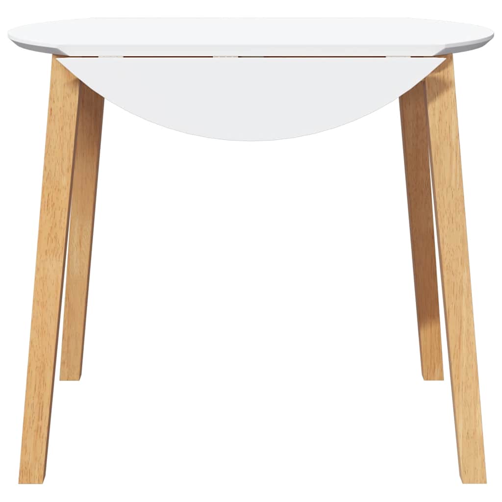 Eettafel Massief Hout Rubber