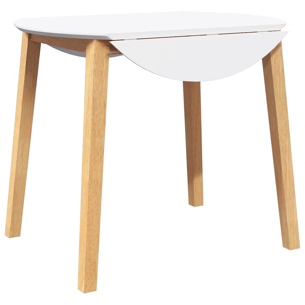 Eettafel Massief Hout Rubber