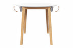 Eettafel Massief Hout Rubber