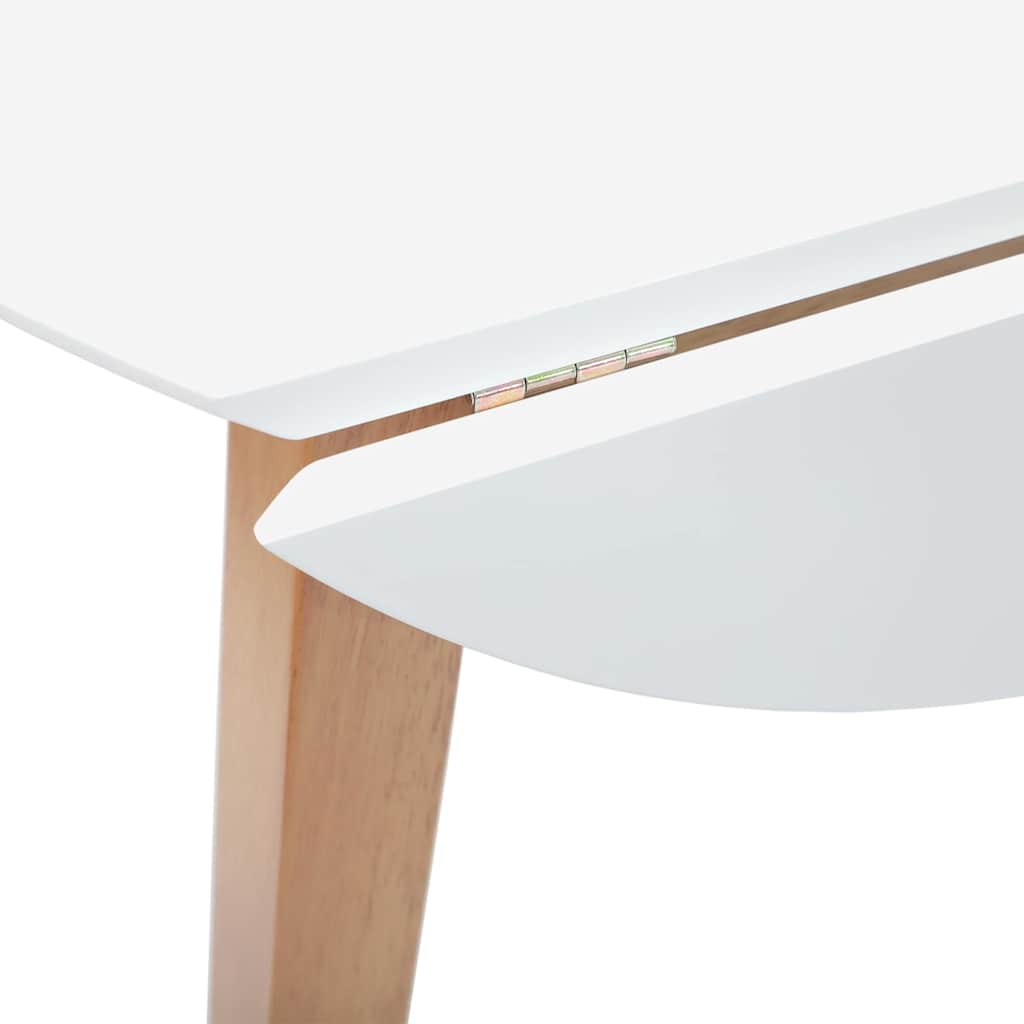 Eettafel Massief Hout Rubber