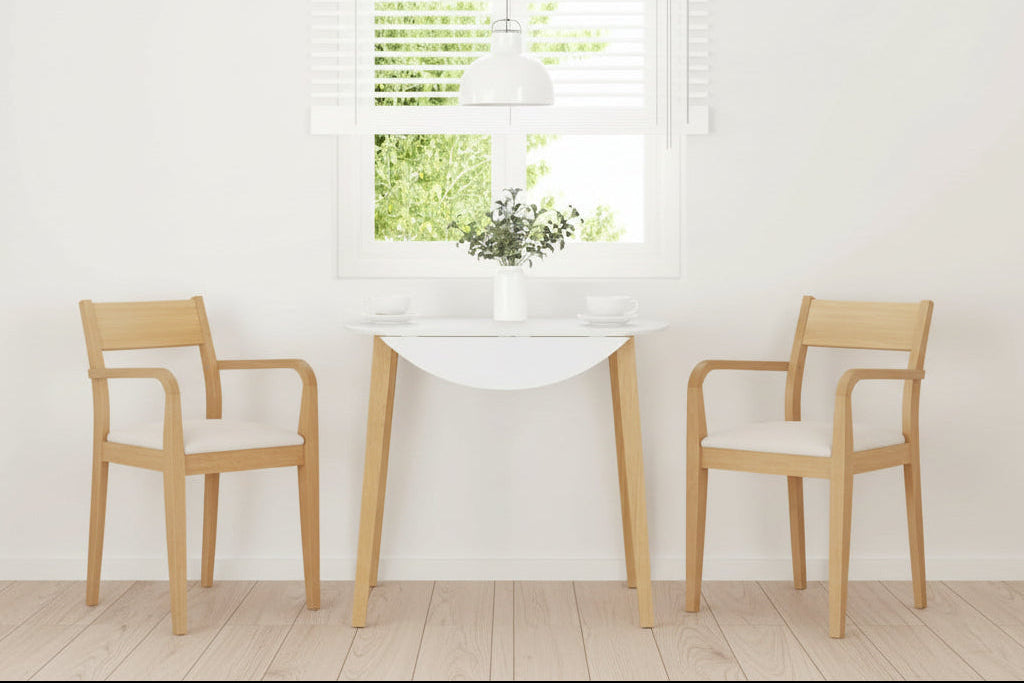 Eettafel Massief Hout Rubber