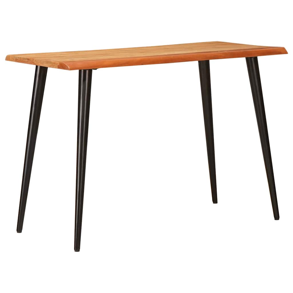 Eettafels Bruin En Zwart 110 X 55 X 78 Cm Massief Mango Hout