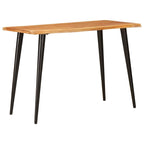 Eettafels Bruin En Zwart 110 X 55 X 78 Cm Massief Mango Hout