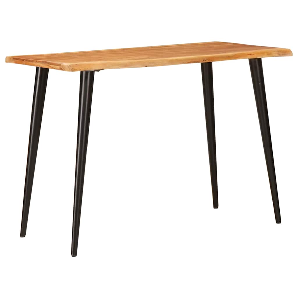 Eettafels Bruin En Zwart 110 X 55 X 78 Cm Massief Mango Hout