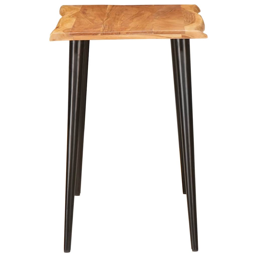 Eettafels Bruin En Zwart 110 X 55 X 78 Cm Massief Mango Hout