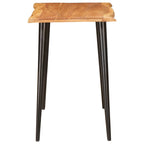 Eettafels Bruin En Zwart 110 X 55 X 78 Cm Massief Mango Hout