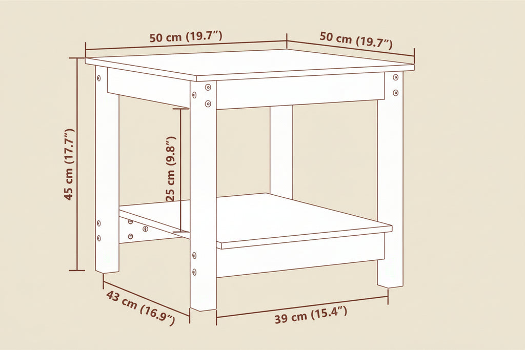 Salontafel Massief Grenenhout
