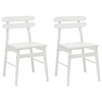 Eetkamerstoel 2 Pcs Massief Rubberhout