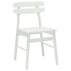 Eetkamerstoel 2 Pcs Massief Rubberhout