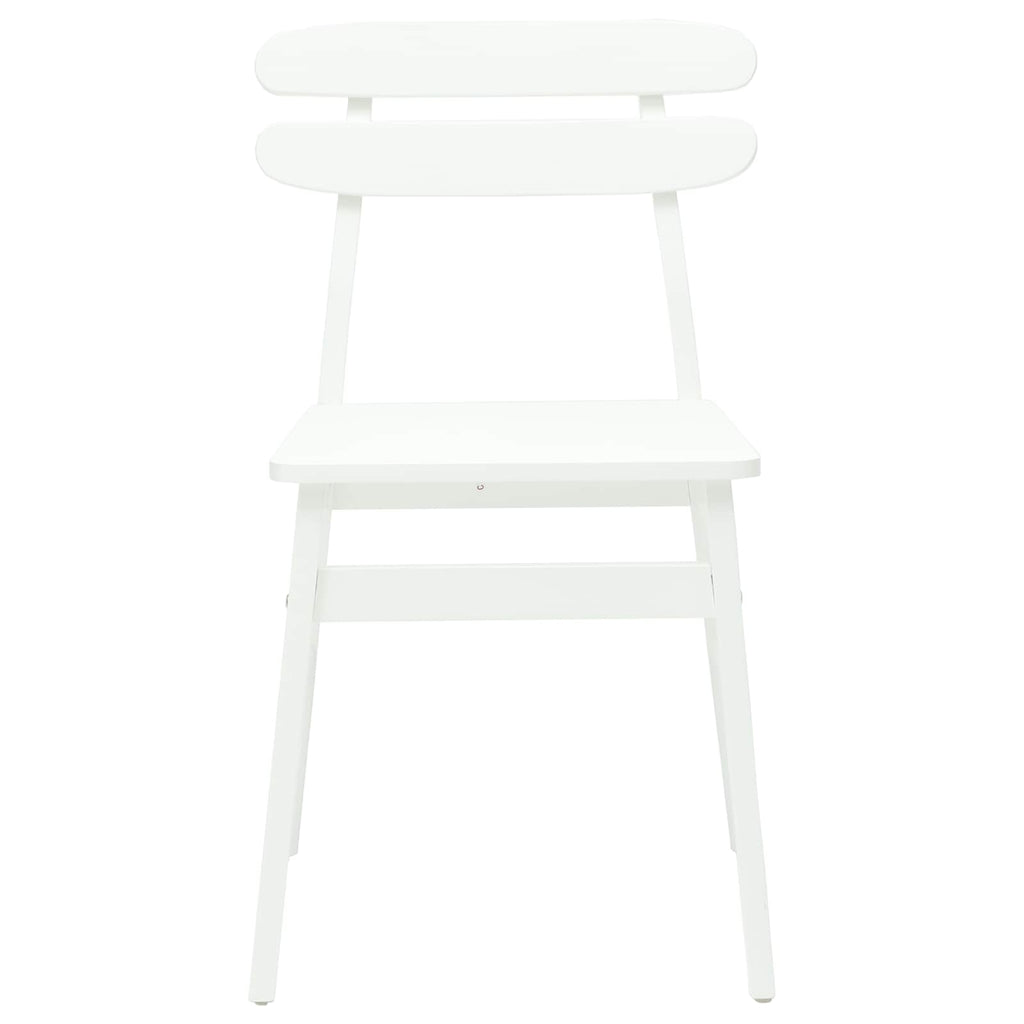 Eetkamerstoel 2 Pcs Massief Rubberhout