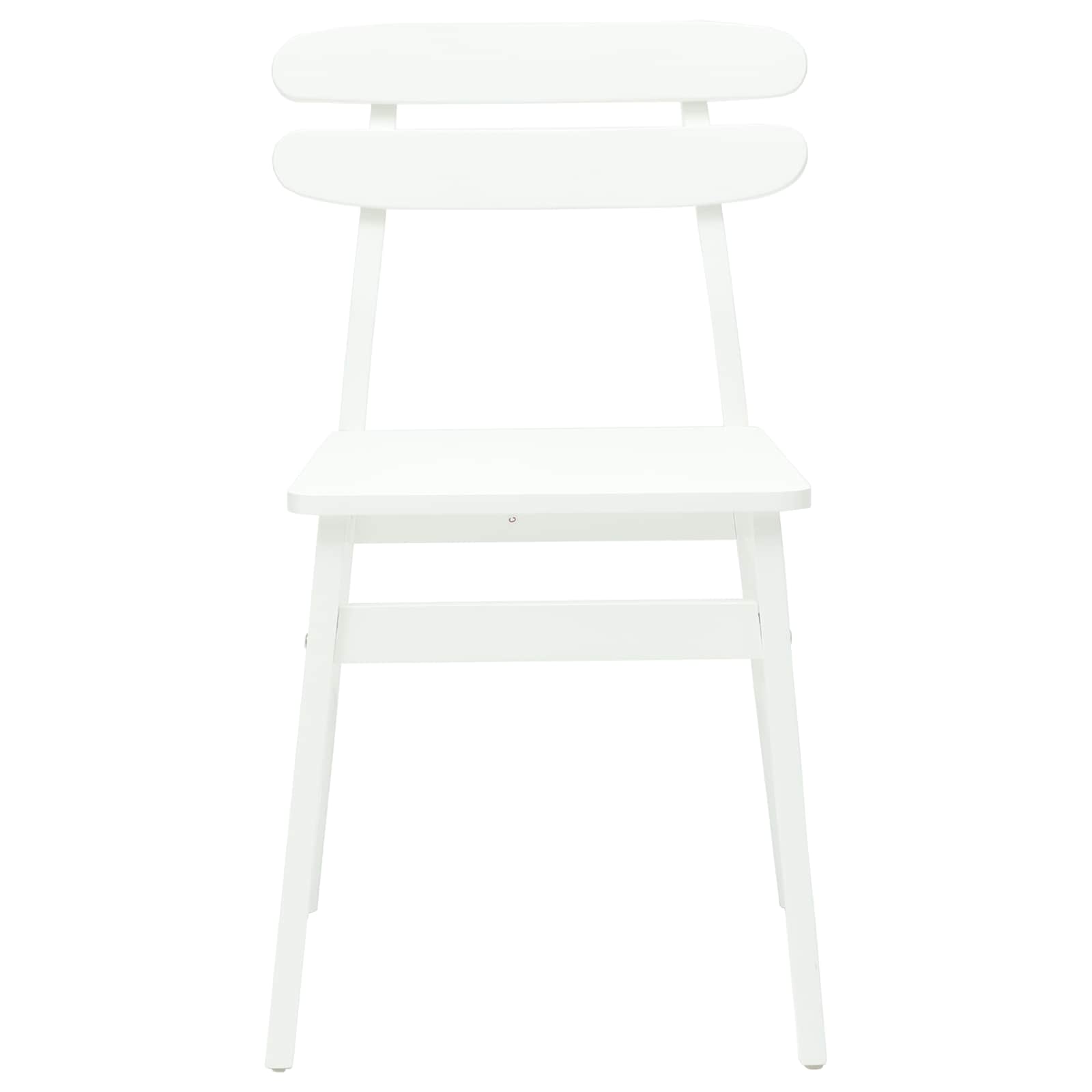 Eetkamerstoel 2 Pcs Massief Rubberhout