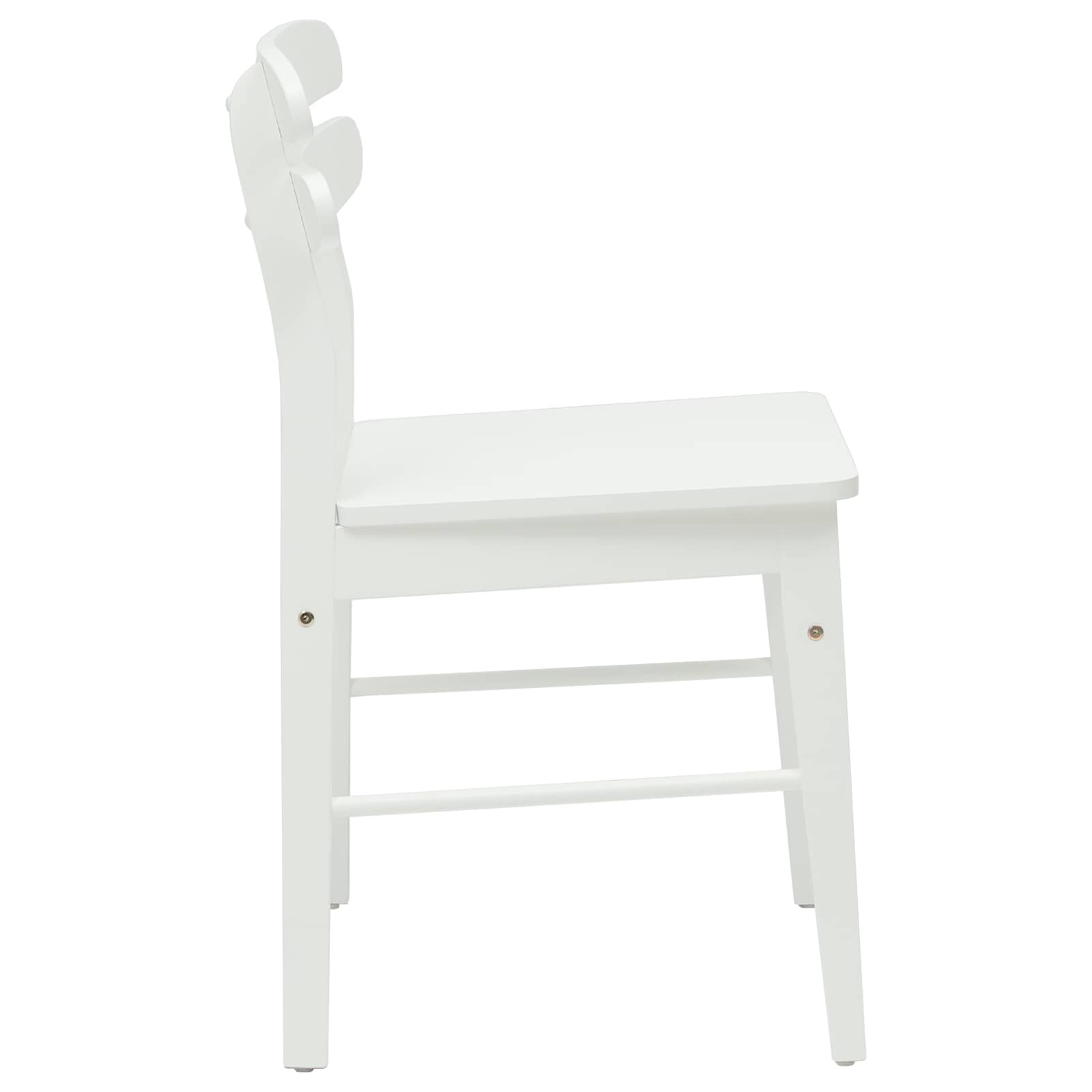 Eetkamerstoel 2 Pcs Massief Rubberhout