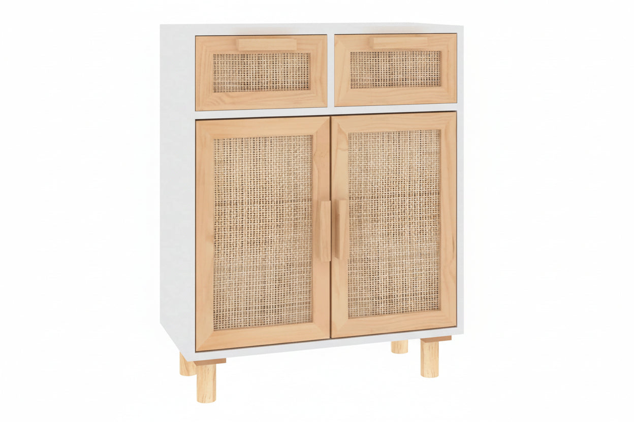 Dressoir van rotan met lades - meerdere kleuren