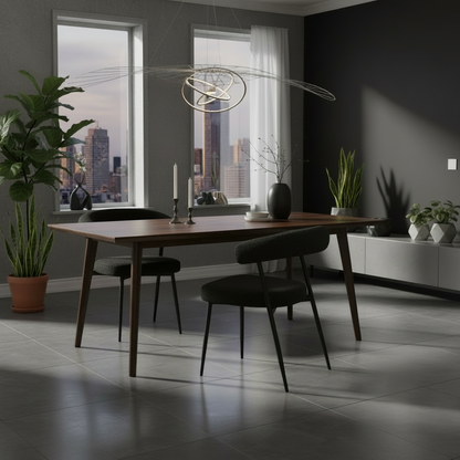 Design Japandi stoel chenille stof en metalen onderstel - meerdere kleuren